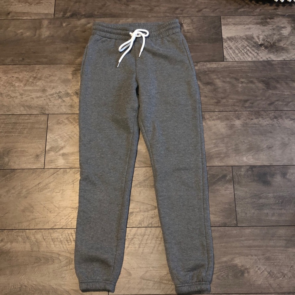 Forever 21  High Waisted Grey Sweatpants
